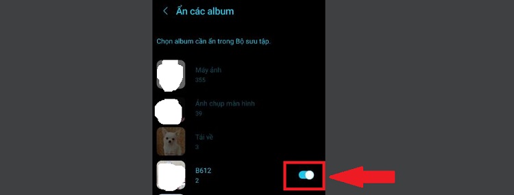 Ẩn các album Samsung 2