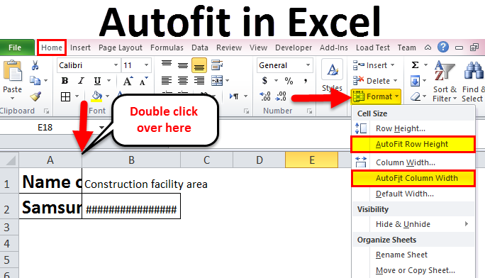 AutoFit trong Excel