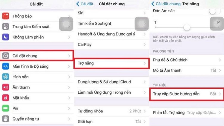 Bật truy cập được hướng dẫn