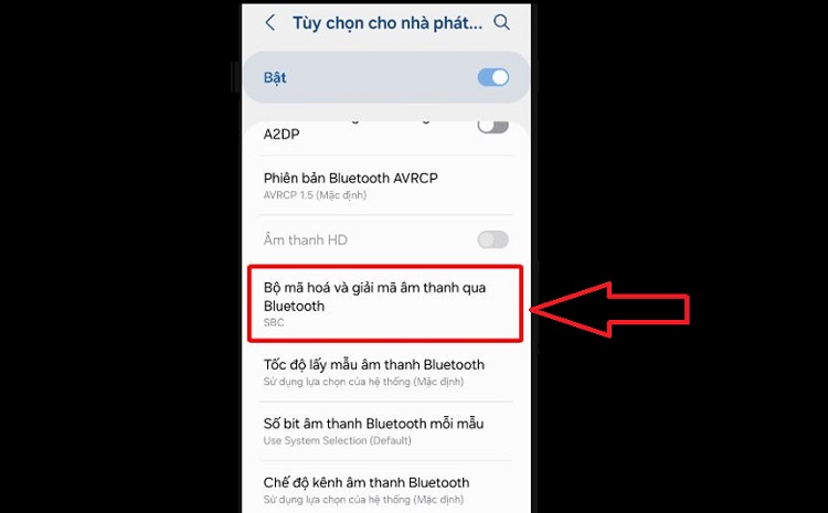 bộ mã hóa và giải mã âm thanh qua Bluetooth