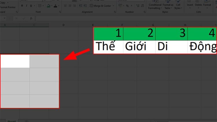 Các cách chuyển bảng dữ liệu từ ngang sang dọc trong Excel 1