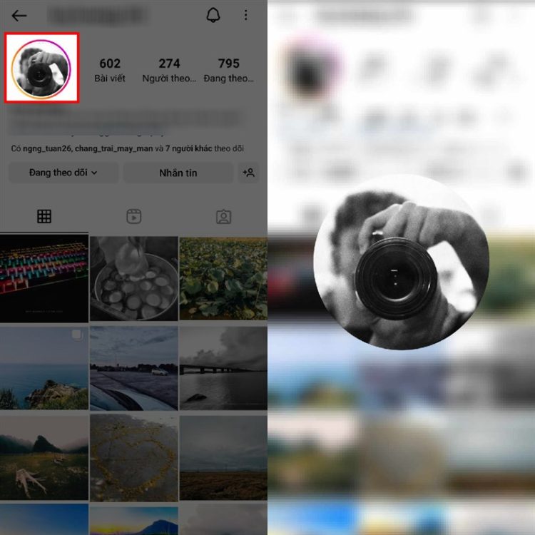 Cách chặn người khác xem avatar Instagram 