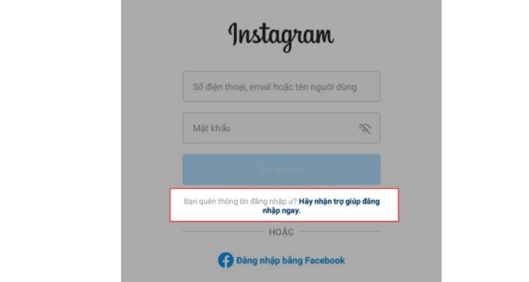 Cách đặt lại mật khẩu Instagram khi quên