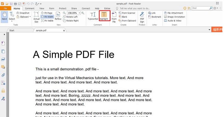 Cách highlight trong PDF Foxit Reader b2