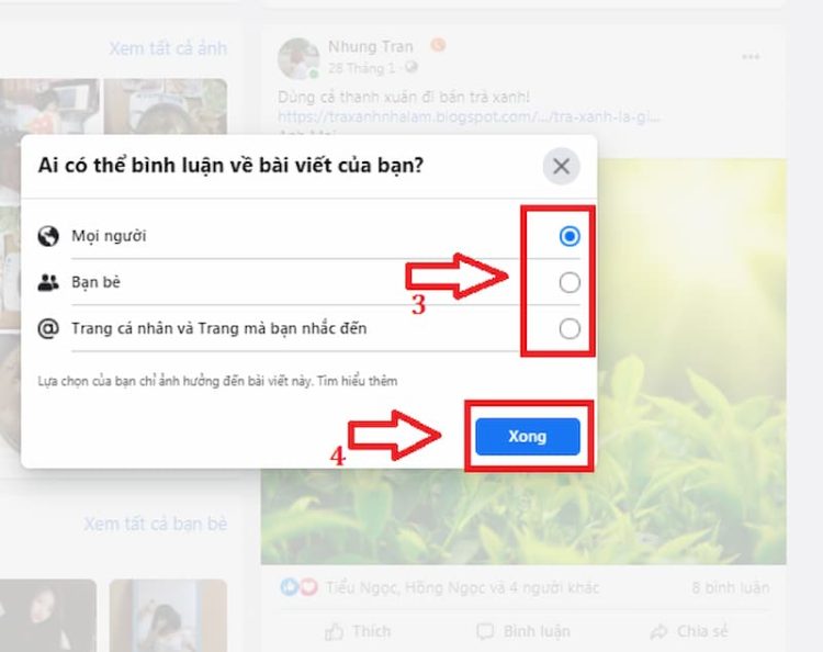 Cách không cho người lạ bình luận trên Facebook