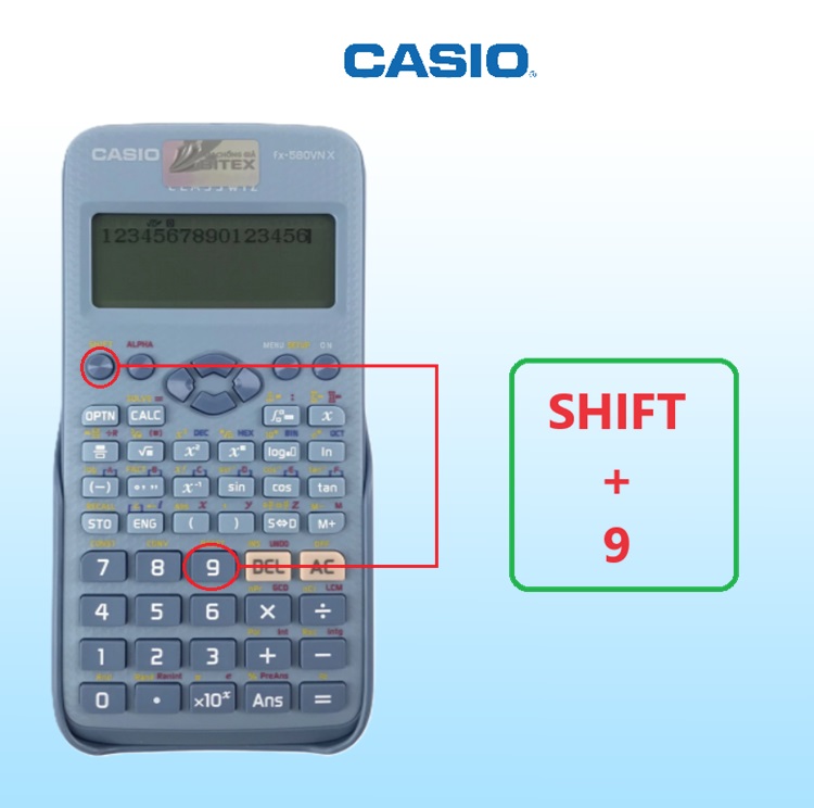 Cách reset máy tính Casio FX-580VN X