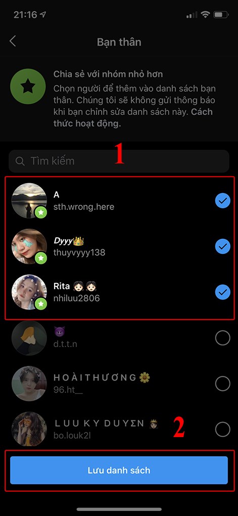 Cách tạo danh sách bạn thân trên Instagram cực dễ