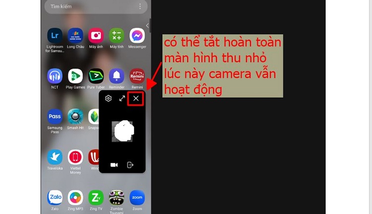 Cách thoát zoom mà vẫn mở camera trên điện thoại B3