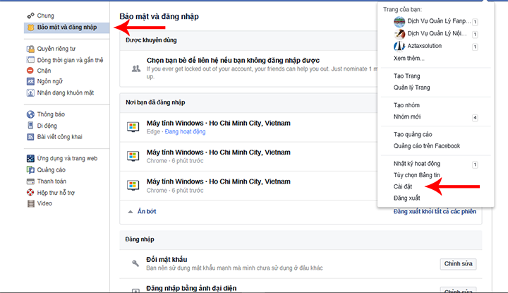 Cách xem lịch sử đăng nhập Facebook trên máy tính