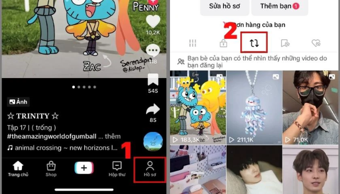 Cách xóa video đăng lại trên TikTok của người khác trên điện thoại