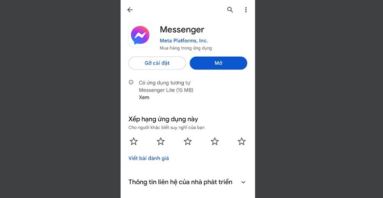 Cập nhật Messenger