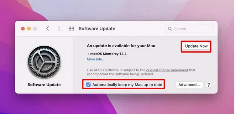 Cập nhật cho macOS