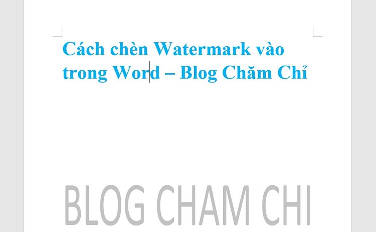 Chèn logo chìm vào Word bước 7