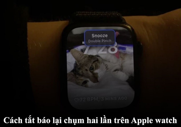 Báo lại chụm hai lần trên Apple Watch