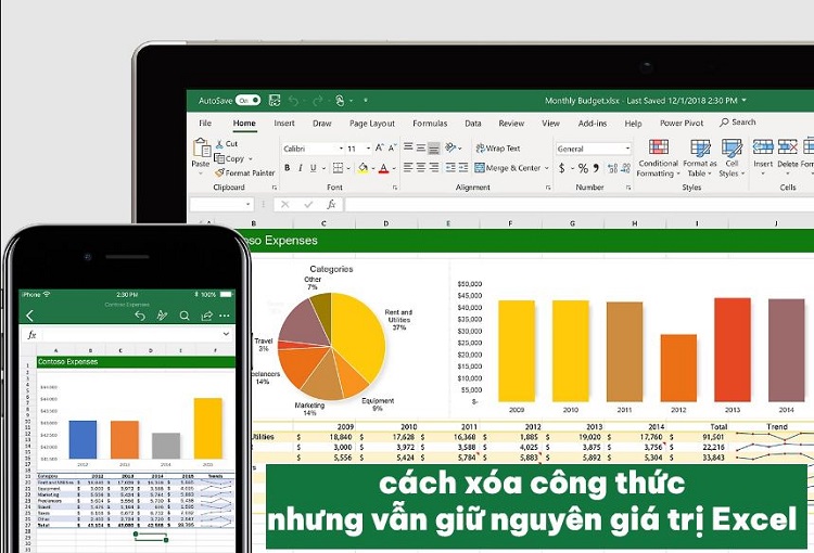 Chia sẻ cách xóa công thức nhưng vẫn giữ nguyên giá trị Excel