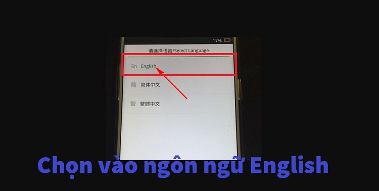 Chọn ngôn ngữ English