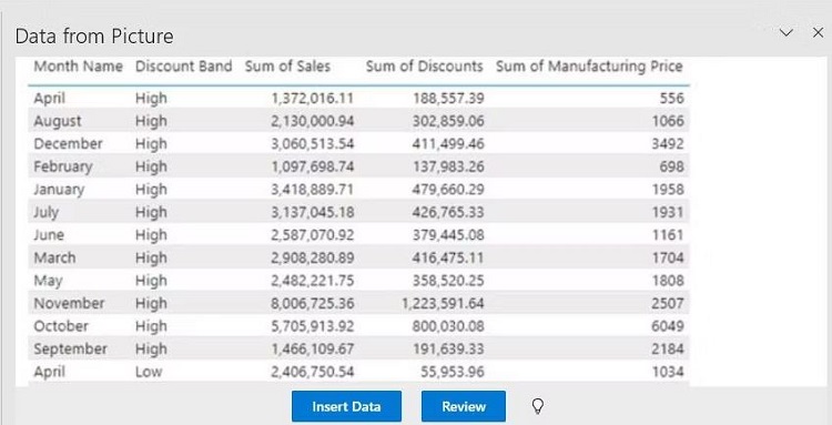 Chuyển ảnh thành bảng trong Excel ở máy tính bước 3