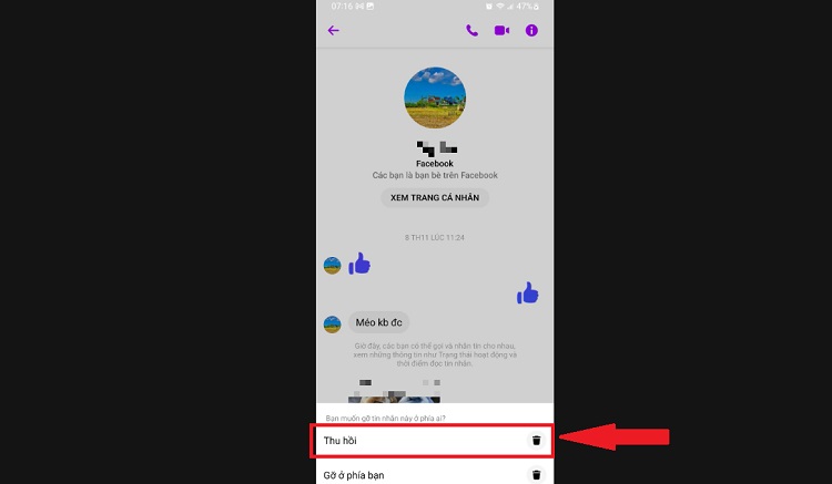 Có thể gỡ tin nhắn Messenger sau 15 phút