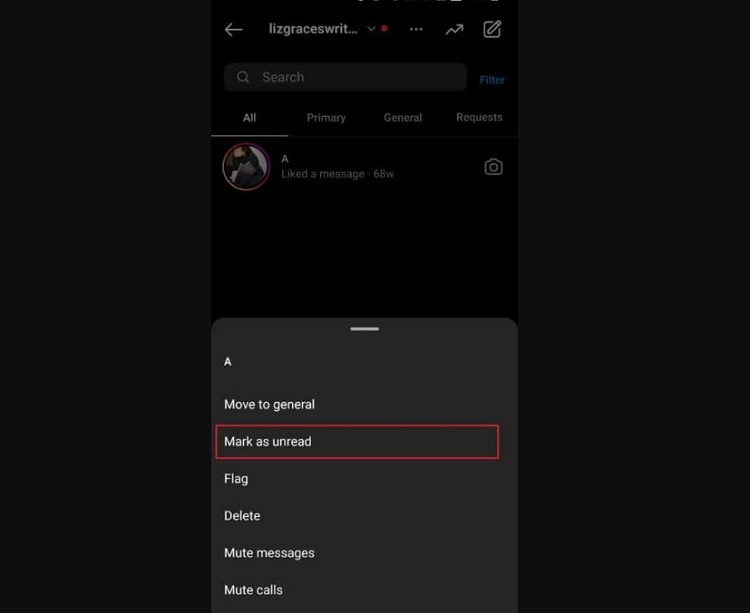 cách đánh dấu tin nhắn chưa đọc trên Instagram