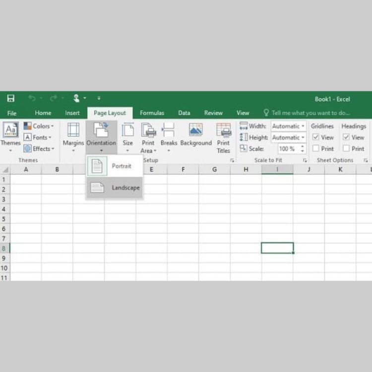 Đổi hướng của file EXCEL