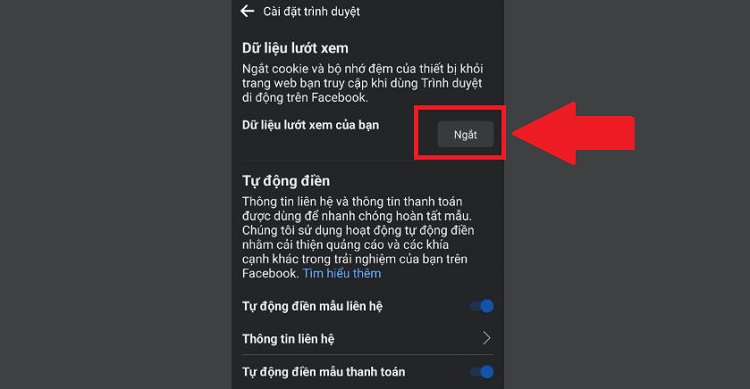 Dữ liệu lướt xem Facebook