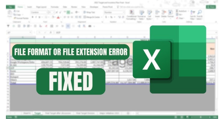 File Excel bị lỗi format and extension don’t match là gì