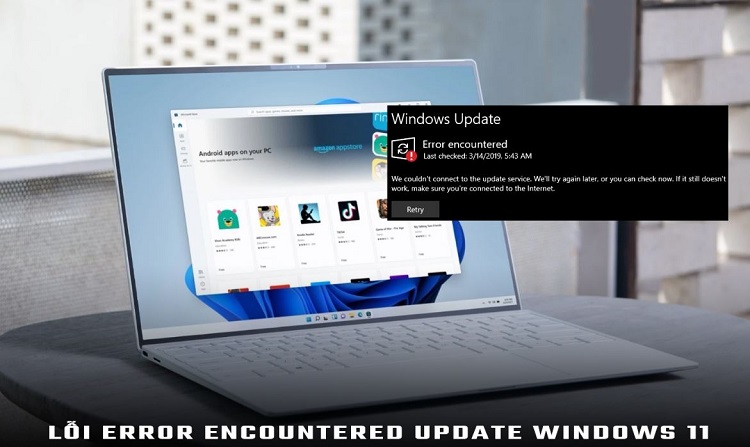 Fix lỗi error encountered update Windows 11