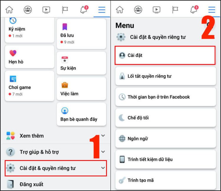 Hướng dẫn cách tắt trạng thái online Facebook trên điện thoại