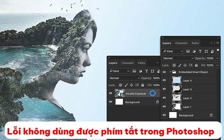 Khắc phục lỗi không dùng được phím tắt trong Photoshop