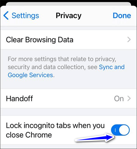 Cách khóa tab ẩn danh trên iPhone bằng FaceID