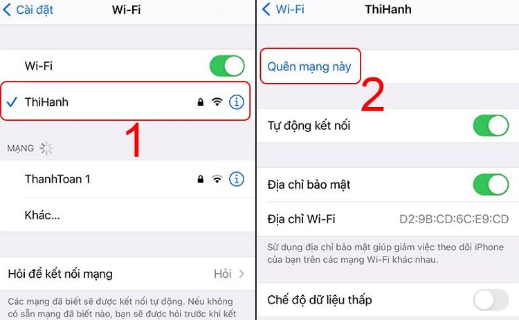 Kiểm tra wifi trên iPhone