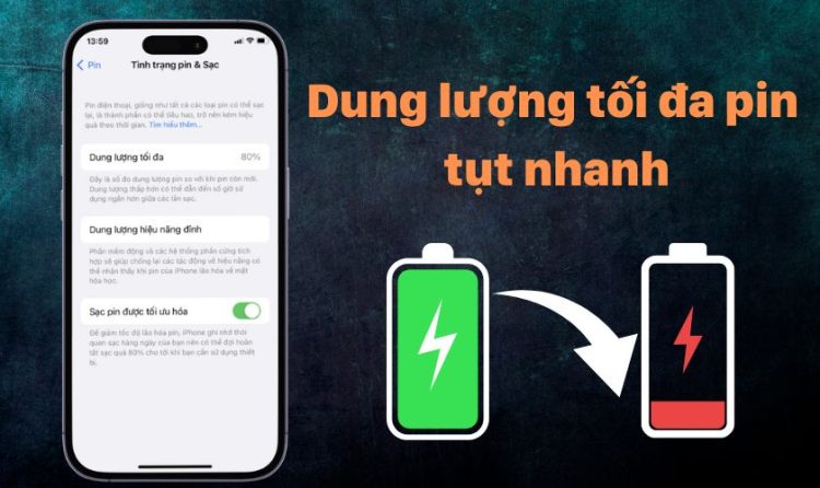 Làm giảm hiệu suất của pin iphone