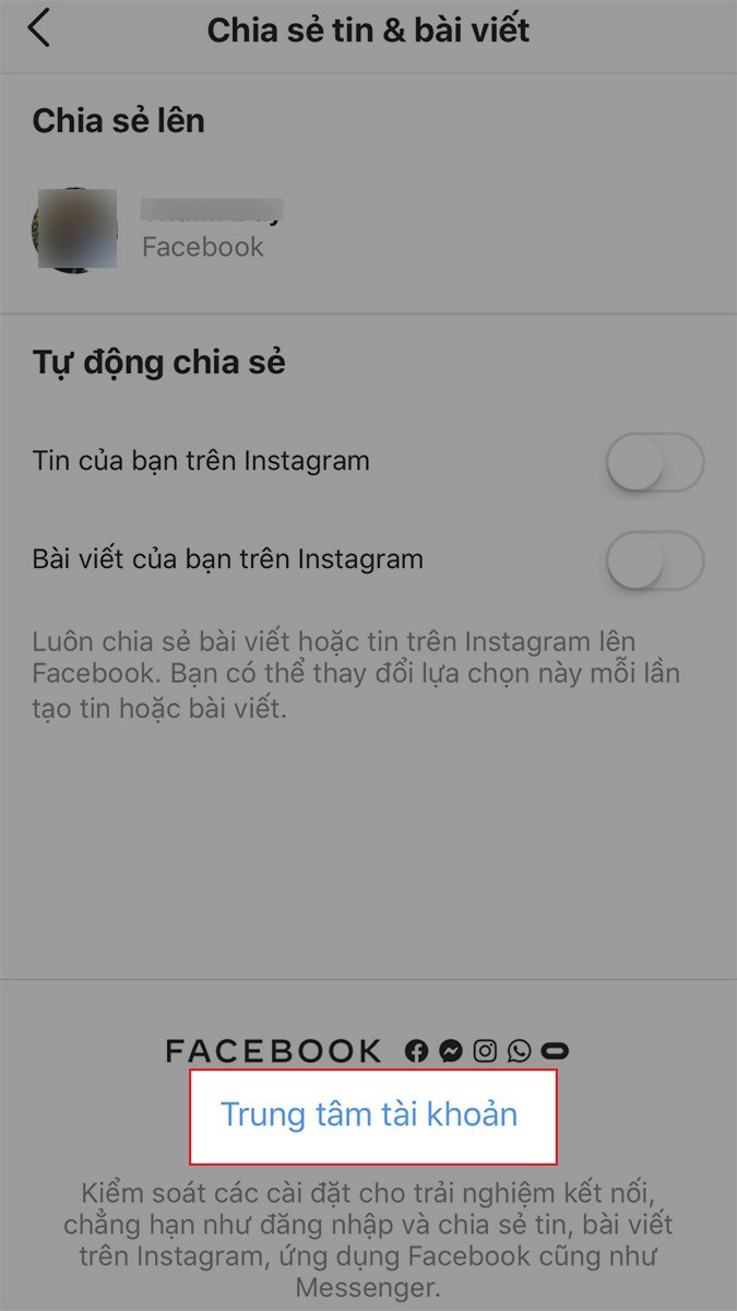 Làm sao để gỡ liên kết Facebook với Instagram 7