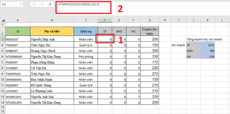 Làm sao để tính tổng các ô không liền nhau trong Microsoft Excel 1