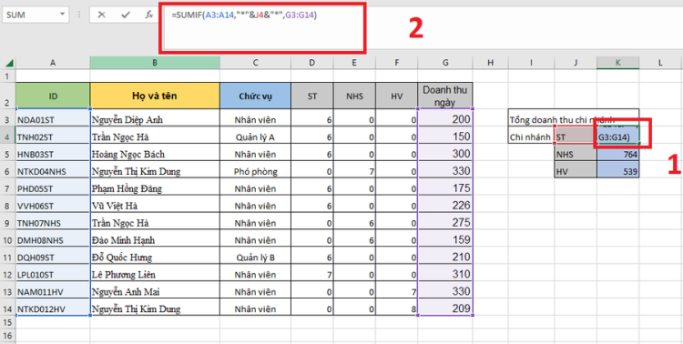 Làm sao để tính tổng các ô không liền nhau trong Microsoft Excel 3