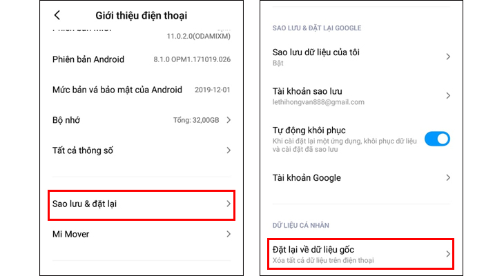 Làm thế nào khi gặp lỗi không đăng nhập được tài khoản Google trên Xiaomi 3