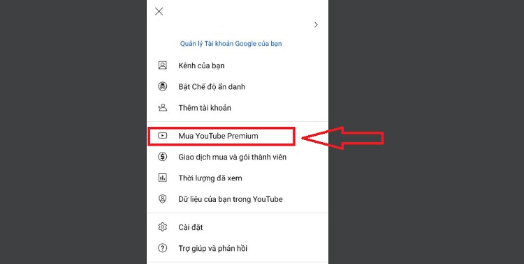 Cách đăng ký YouTube Premium 1