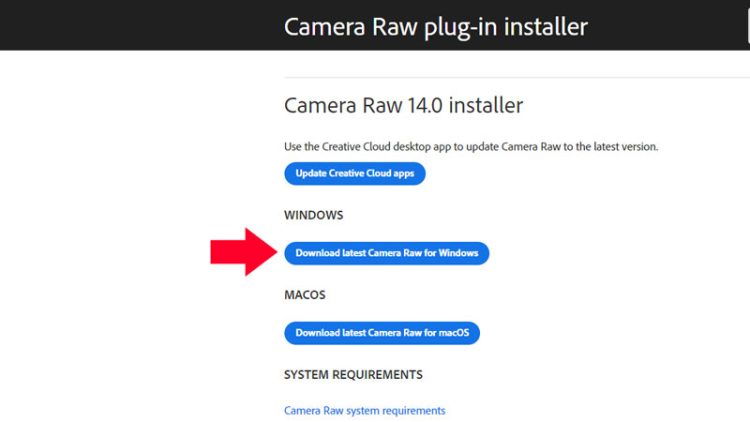 Tải Plugin Camera Raw mới nhất