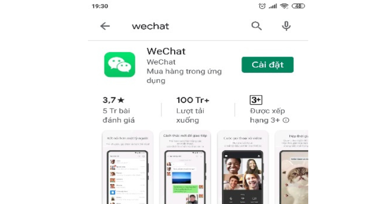 Tải và đăng nhập WeChat