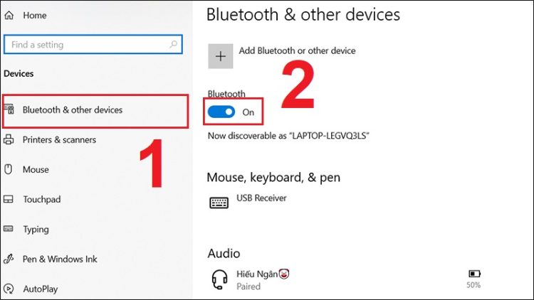 Tắt và bật lại Bluetooth trên máy tính