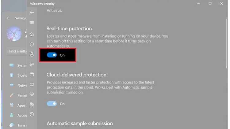 Tắt Windows Defender