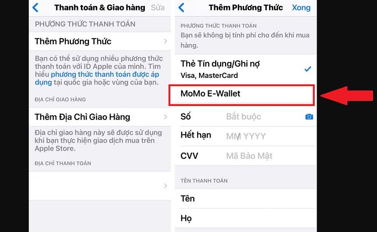 Cách thêm phương thức thanh toán trên Apple Services