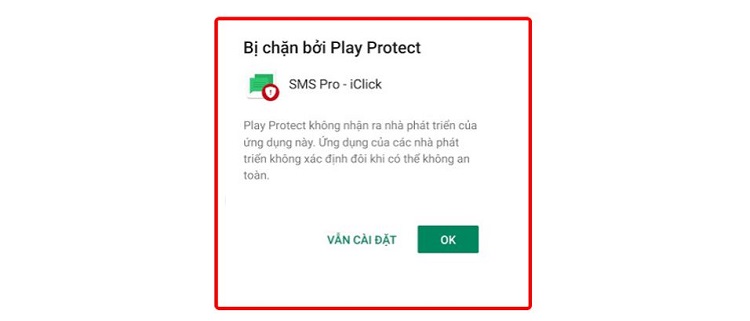 Tìm hiểu lỗi Play Protect khi cài file APK trên Android