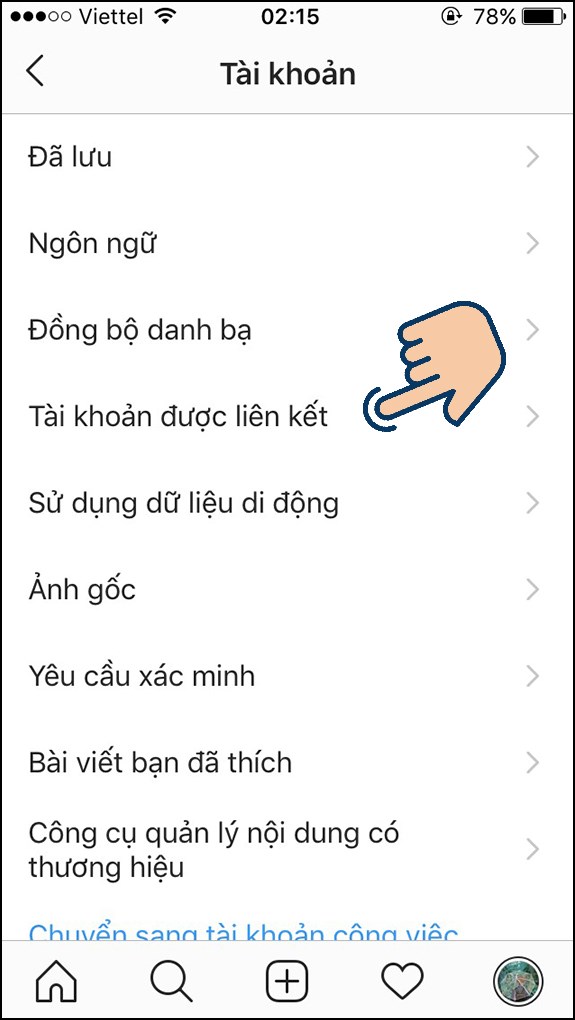 Cách liên kết 2 tài khoản cá nhân giữa Instagram với Facebook