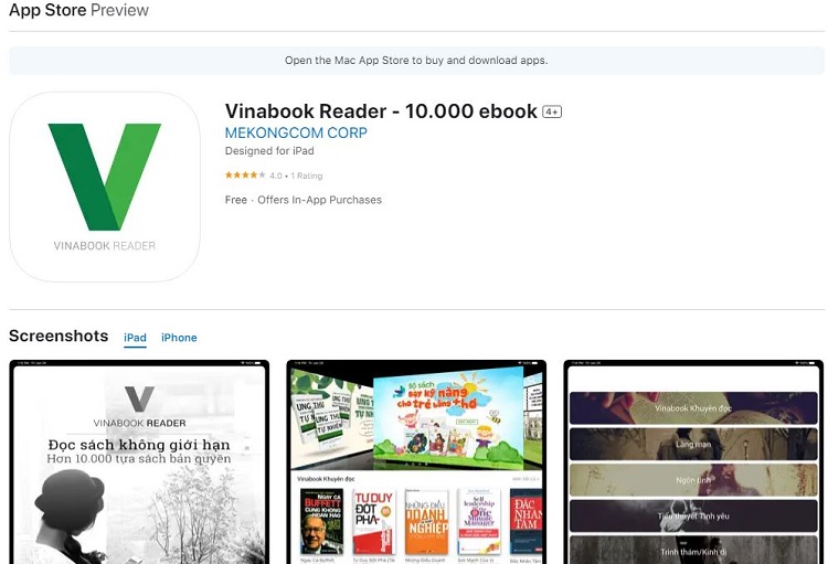 Vinabook Reader