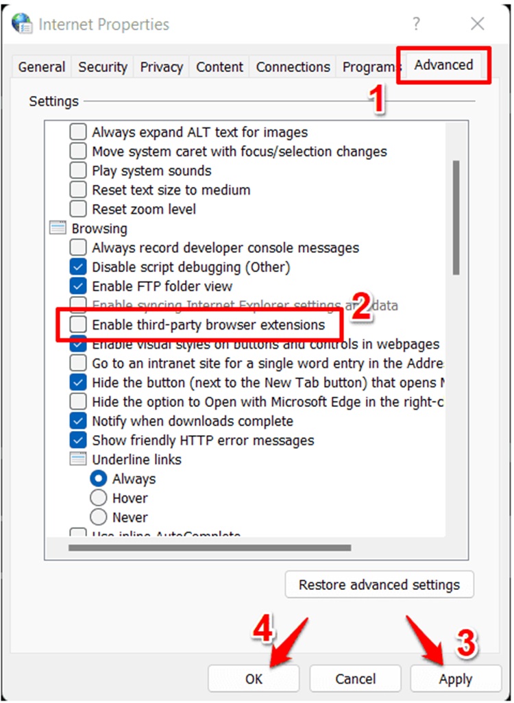 tắt chế độ Internet Explorer tự chuyển sang Microsoft Edge 2